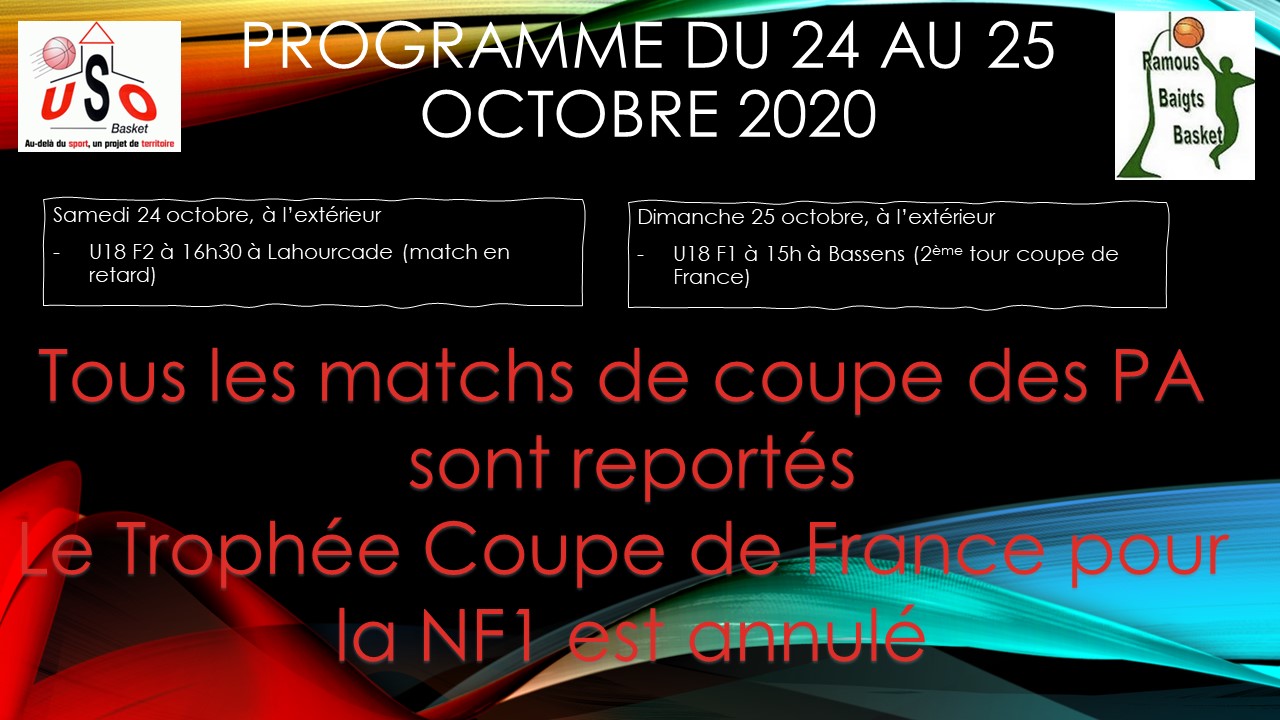 Programme du 22 au 25 octobre