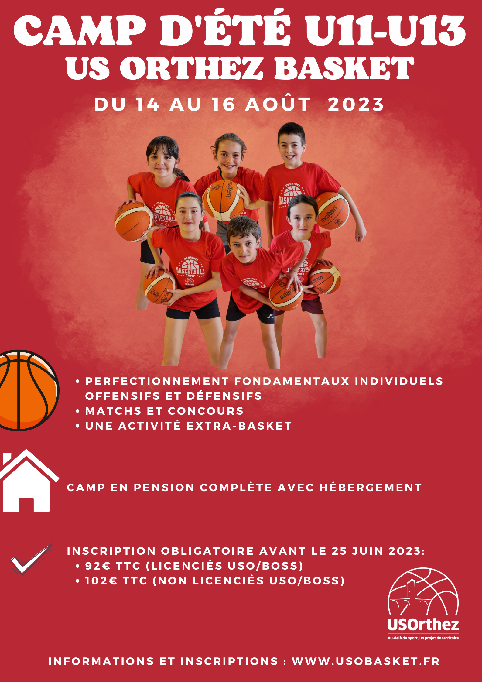 Affiche camp août 2023