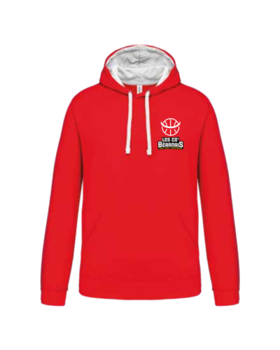 K446 - SWEAT-SHIRT Capuche Bi-color - COB